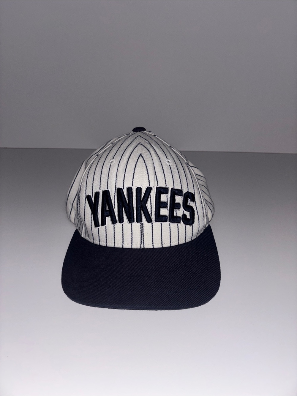MLB Official Licensed New York Yankees Pinstripe Adjustable Baseball Cap